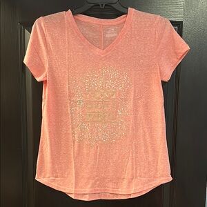 TEK GEAR Pink Fitted Short Sleeve T-Shirt Size Medium